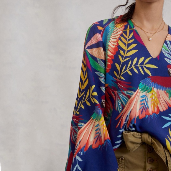 HTF Farm Rio Toucan Blouse - Picture 3 of 4